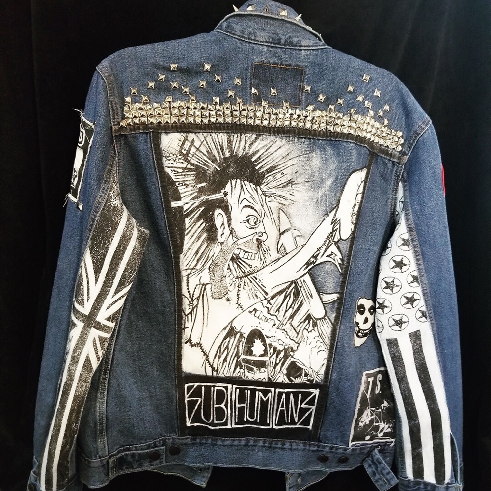 Custom 80s punk jacket